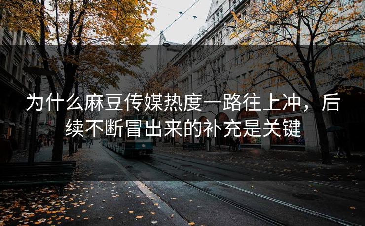 为什么麻豆传媒热度一路往上冲，后续不断冒出来的补充是关键